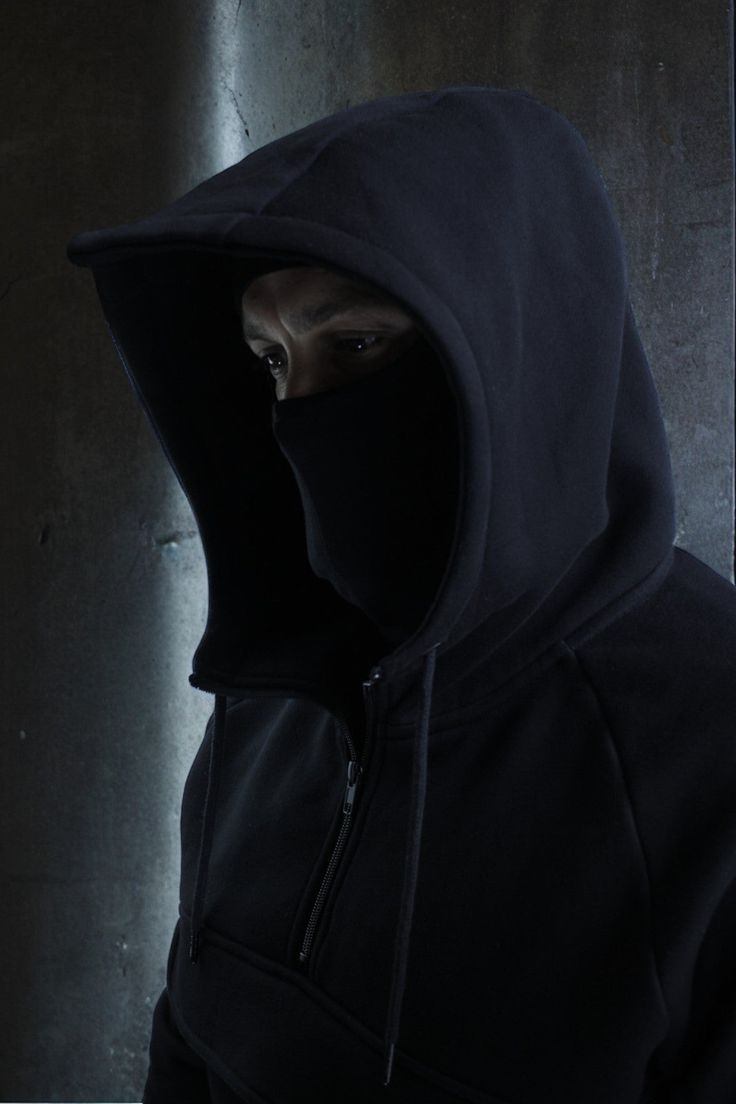 Balaclava Ninja Zipper Hoodie