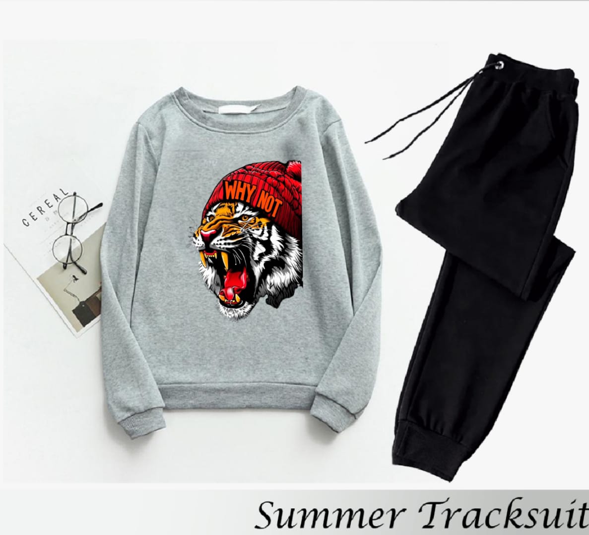 LION PRINTED TRACK SUIT